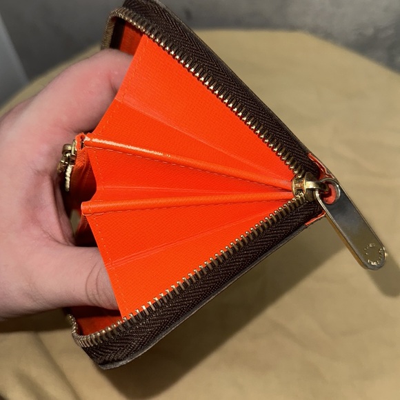 Louis Vuitton monogram neon orange graffiti zippy wallet by Stephen sprouse - Picture 9 of 14